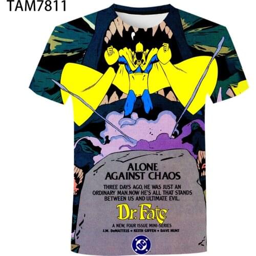 Fate Assassin New Young Japan Anime Summer Mans Street Style T-Shirt 3D Couple Childrens Cute Short Sleeve Oversize Top