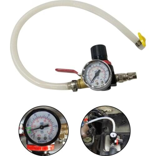 Universal Car Cooling Radiator Pressure Leak Tester Water Tank Detector Meter Checker Tool