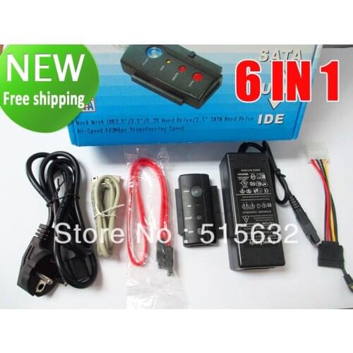 USB 2.0 to 2.5" 3.5" 5.25" SATA IDE HDD Docking Adapter