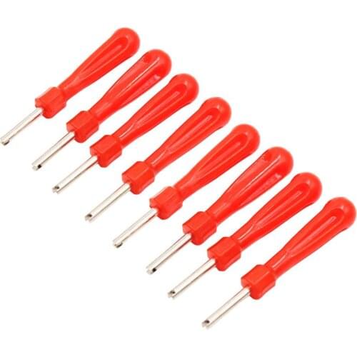 Uxcell 8pcs Multi-Function Single Head Car Tire Tyre Valve Stem Core Remover Wrench