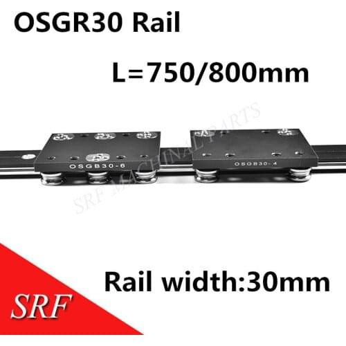 High speed linear guide roller guide external dual axis linear guide OSGR30 with length 750/800mm with OSGB30 block
