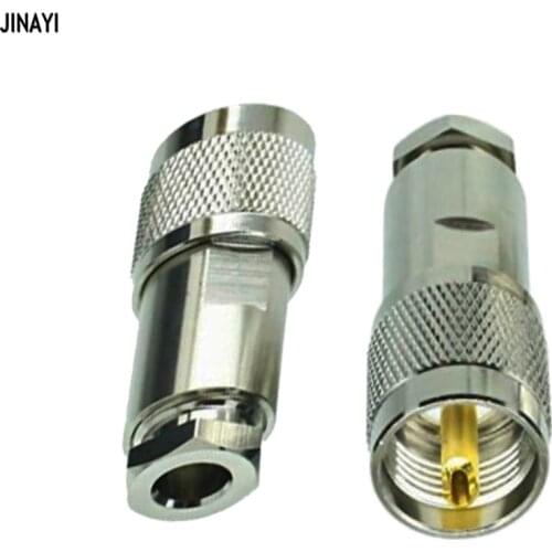 10pcs PL259 UHF PL-259 Male Clamp for Coax Cable RG5 RG6 LMR300 RG212 5D-FB 50-5 RF Connector