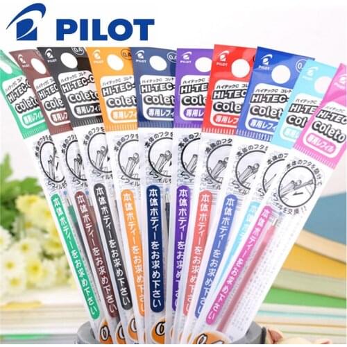 15pcs/lot Pilot LHKRF-10C4 Hi-Tec-C Coleto Gel Multi Pen Refill - 0.4mm Black/Blue/Red/ 15 Colors Available
