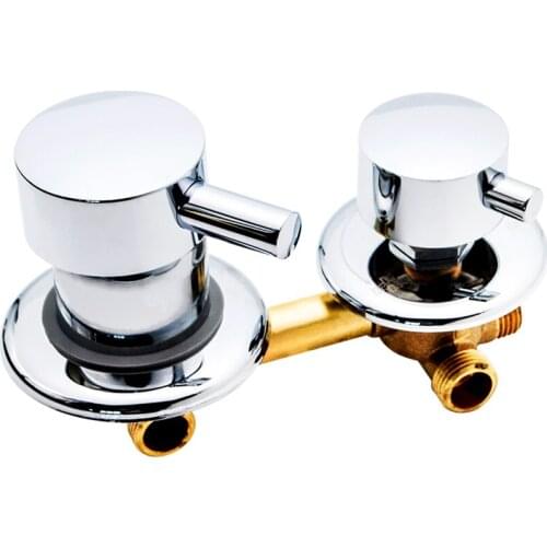 2/3/4/5 Ways Water Outlet Screw Thread Center Distance 10cm 12.5cm Mixing Valve Brass Bathroom Shower Mixer Faucet Tap Cabin