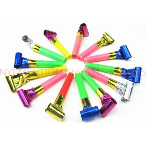 2000PCS Child MultiColor Blowouts Whistles Kids Birthday Party Props Favors Decoration Supplies Noise maker Toys fluitjes kids