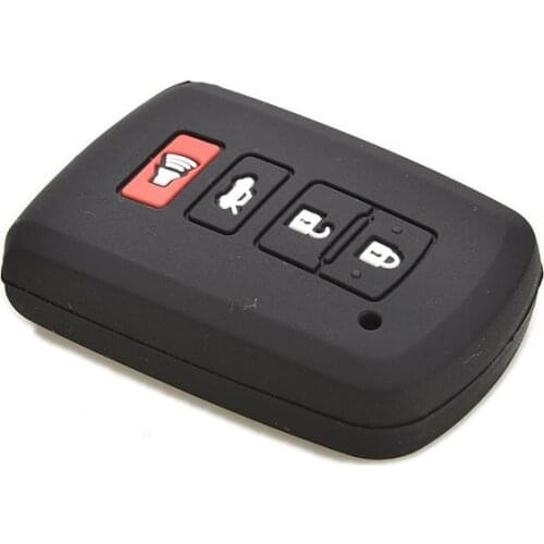 2019 New Silicone Case Cover For Toyota Camry RAV4 Avalon Remote Smart Key 4 Button black