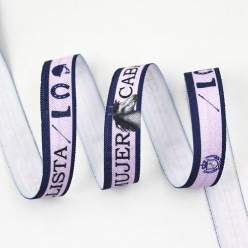 5/8" Cartoon horse heat-transfer elastic foe printed ribbon 16mm diy girls handmade bow ribbons for degift wrap tape ribbons