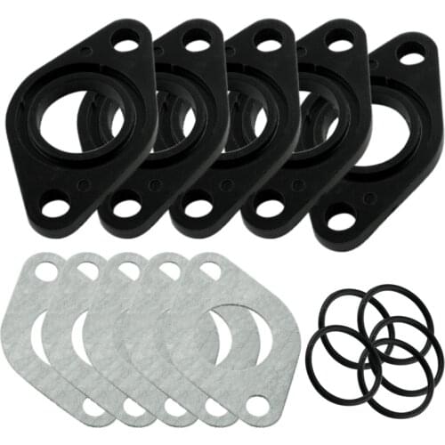 5 Sets 20mm Carburetor Intake Gaskets Spacer Seal For Pit Bike 50/70cc Pipe Gasket Tools Accessories
