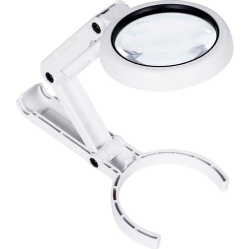 5X 11X Folding Magnifier Reading Portable Handheld Illuminated Magnifying Glass With 8 LED Lights for Newspaper