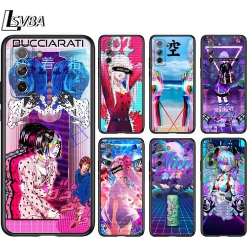 Vaporwave Glitch Anime for Samsung S20 FE Ultra Plus A91 A81 A71 A51 A41 A31 A21 A11 A12 A72 A52 A42 A32 A12 Phone Case