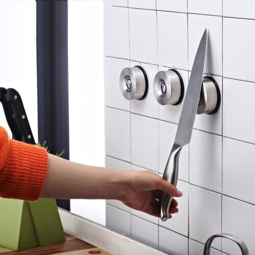 Stainless Steel Strong Magnetic Knife Holder Kitchen Wall Mount Knife Stand Rack Scissors Gadget Magnet knives Block Metal