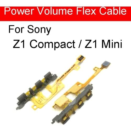 Power ON/OFF Volume Button Flex Cable For Sony Xperia Z1 Compact Z1 Mini M51W D5503 Power Volume Switch Flex Cable Repair Parts