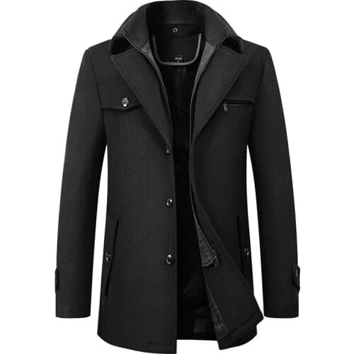 HNXC Mens Long Coats