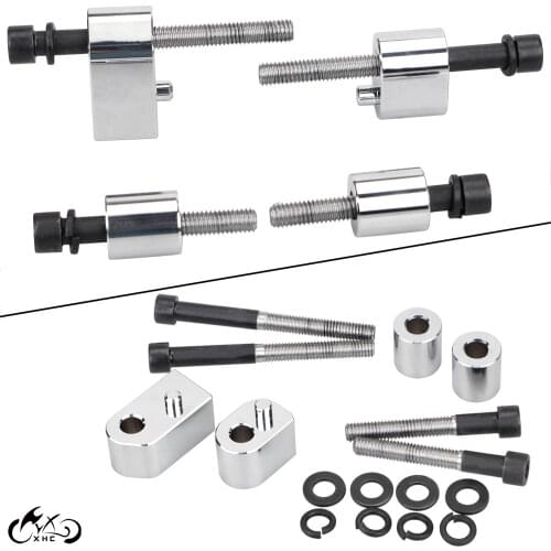 Chrome Driver Floorboard Spacer Extension For Harley 2009-2021 FLHT FLHR FLTR FLHX Road King Electra Street Tri Road Glide FLHXS