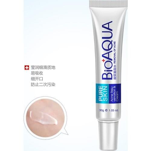 BIOAQUA Anti Acne Cream Oil Control Shrink Pores Nourish Moisturizer Acne Scar Remove Acne Treatment Face Cream 30g TSLM1
