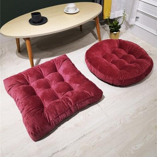 Round Floor Cushion Pillow Futon Mat Plush Thicken Increase Floor Bay Window Cushion Balcony Yoga Play Beautiful Butt Cushion