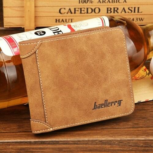 New Men Wallet Pu Leather Vintage Multifunction Folded Purses Money Portable Business Card Holders Mens Slim Pocket Dropshipping