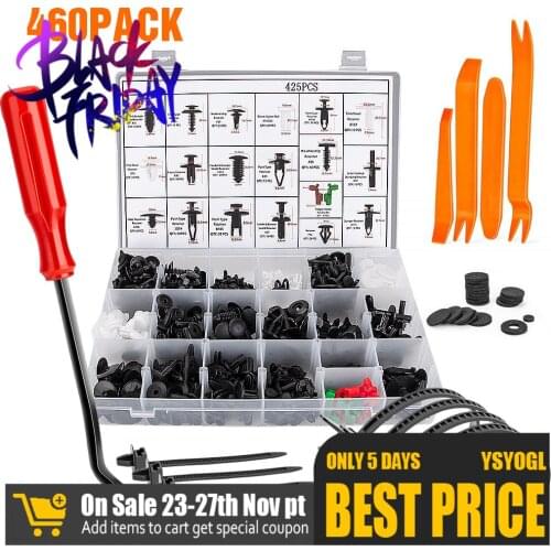 460PCS Hand-held Disassembly Tools set boxed buckle Screwdriver Crowbar Cable tie door panel Special Disassembly car repair tool