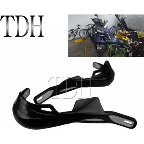 Black Motocross 7/8" 22.2mm Handguard Cover Dirt Bike Supermoto Hand Guards Hand Brush For kawasaki KX KXF KDX KLX KL 250