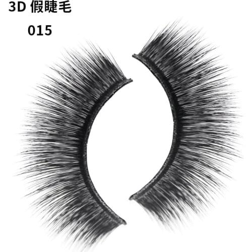1 Pairs Natural false eyelashes fake lashes makeup 3D Mink Lashes Eyelash Extension Mink eyelashes mink eyelashes maquia015
