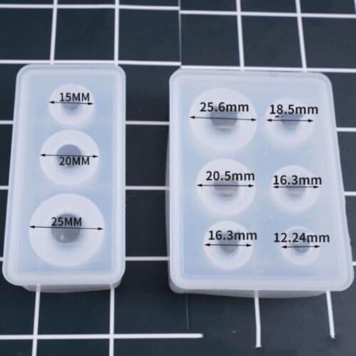 New Crystal Drop Gel Sphere Silicone Mold Star Ball Mold 25 20 15mm multi-size Ball Mold Silicon Molds For Resin Art