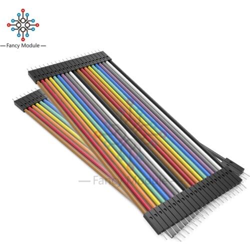 40pcs Dupont Cable Jumper Wire Dupont Line Male To Male Dupont Line 20cm 1P Diameter:2.54mm