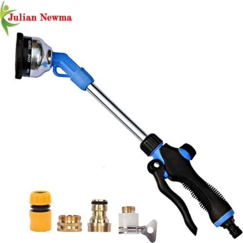 High Pressure Washer Spray Gun Hidrolavadora Nine-function Long pole Water Gun Cleanning Car Garden Hose Lances Irrigation Tools