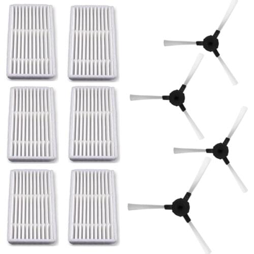 Robot Vacuum Cleaner HEPA Filter Side Brush for GRUNN i1-Ecobot i1 Robotic Vacuum Cleaner Spare Parts Accessories Replacement