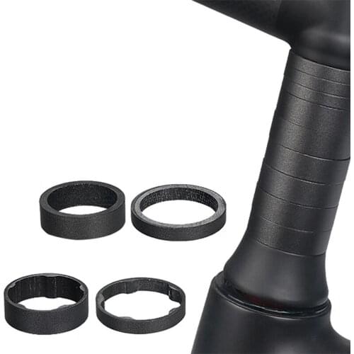 TOSEEK MTB Road Bicycle Full Carbon Fiber Washer 1-1/8" 28.6mm Bike Headset Stem Front Fork Adjustment Spacer 5mm 10mm