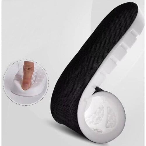 Sports High Elastic Kinetic Energy Ultra-Light Insoles Sweat Shock Absorbent Deodorant Breathable EVA Soft Shoes Pad Brioche