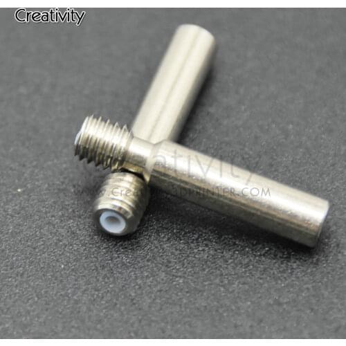 Creativity MK8 Heatbreak All Metal Heat Break 1.75mm Throat PTFE M6 Length 30mm for Makerbot 3D Printer Extruder Hotend