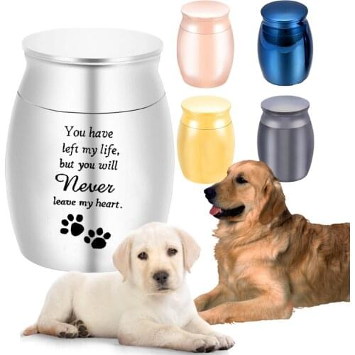 Cremation Urn, Small Urn To Commemorate The Death Of Loved Ones/Pets, Ashes Souvenir Jar, Dog Paw