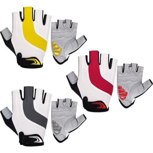 Cycling Gloves Half Finger Anti-Slip Mountain Bike Gloves Anti-Sweat Mtb Road Riding Gloves Breathable for Men Women Sports