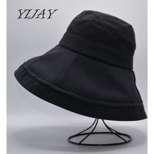YIJAY 2018 fashion all-match women hats casual korean sunscteen foldable japanese style hats sun hat women