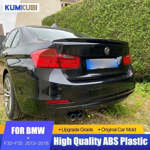 For BMW 3Series F30 F35 Black Spoiler 2013-2018 ABS Tail Boot Wing Decoration Lip Spoiler For BMW F30 F35 M3 320i 323i 325i 328i