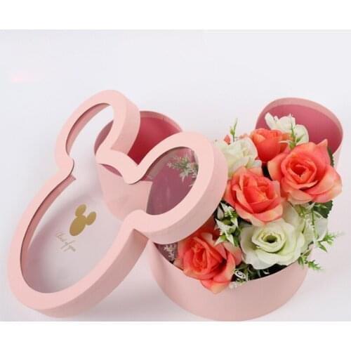 1pcs/lot Birthday anniversaire decoration 34X29cm flower gift box for girl birthday party decorations boxes packaging decoration