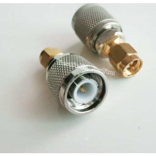 1Pc SMA Male To Connector TNC Male Plug Straight 50ohm RF Adapter Connector SMA-Connector TNC M/M Adapter