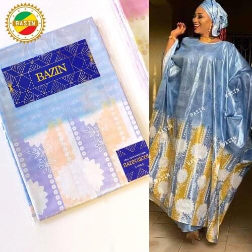 2021 High Quality Mali Bazin Riche Fabric For Bride Or Bridesmaids Dress Team Bazin Riche Jacquard Style Sewing Dresses Laces