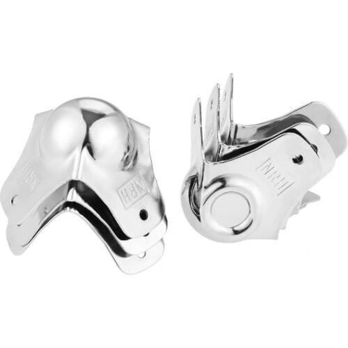 4 Pcs Metal Ball Shape Corner Brackets Cover Guard Protector for Furniture Craft Wooden Box Suitcase Cabinet Flight Case 58*52mm