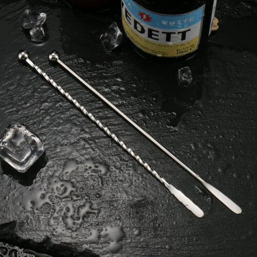 5Pcs 19cm Stainless Steel Creative Mixing Cocktail Stirrers Sticks Wedding Party Bar Swizzle Wine Mixer Sticks Bartender Tools