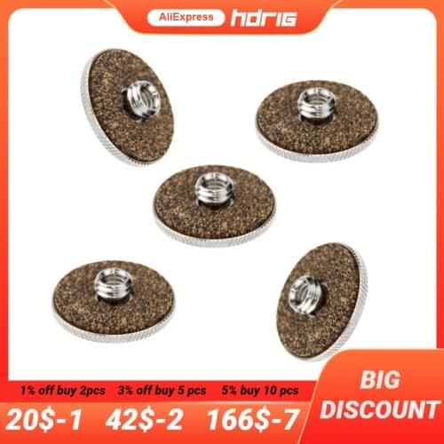 HDRIG 5Pcs 1/4 Female to 3/8 Male Convert Screw Adapter for DSLR Monotripod Tripod