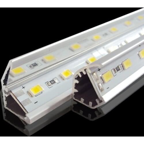 50m/lot 72LEDs/M SMD5730/ SMD5630 LED Bar Light 12 Volt hard Aluminum LED tube Strip Light With V-shaped Aluminum channel
