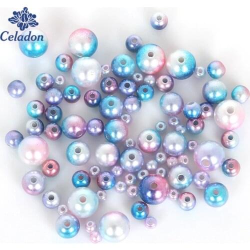 Hot Selling! 4mm 6mm 8mm 10mm ABS Imitation Pearl Beads Resin Round Loose Spacer Beads Fit Bracelet Necklace DIY Jewelry Making