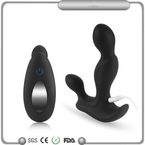Anal Massage Stick Butt Plug Vibrator Anterior Gland Massager Vibrating Spear Adult Sex Toy Rechargeable Wireless Remote Control