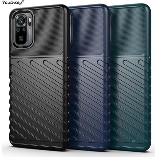 For Xiaomi Redmi Note 10 Case Rubber Silicone Protective Case for Xiaomi Redmi Note 10 Cover For Redmi Note 10 Case