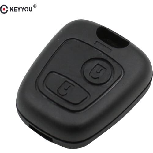 KEYYOU 30x 2 Button Remote Key Case Shell For Peugeot 107 207 307 407 406 806 For Citroen C1 C2 C3 C4 C5 Picasso Berlingo Xsara