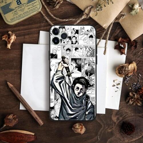 Yuta Okkotsu Jujutsu Kaisen Anime Phone Case For IPhone 11 12 Mini Pro XS Max 6s X XR 6 7 8 Plus SE Soft TPU Glass Cover