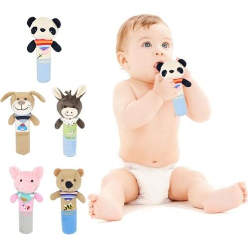 Baby Lathe Hanging Ring Animal Rattle Crib Hanging Baby Stroller Hanging Toys Safety High Quality Skin-Friendly Panda Toy
