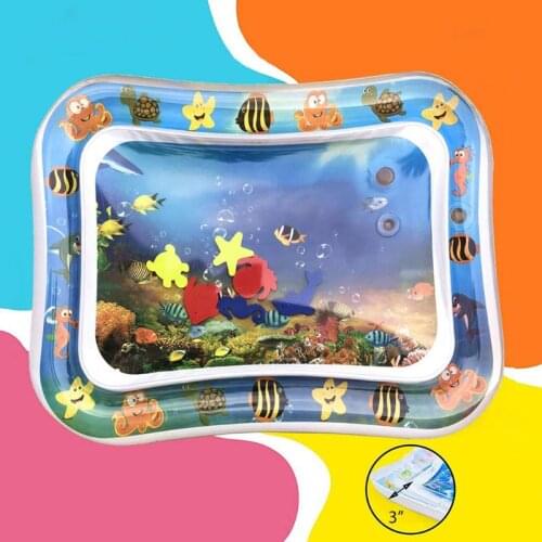 Baby Kids Water Play Mat Inflatable PVC Infant Playmat Cushion for Toddler Activity Playing Supplies