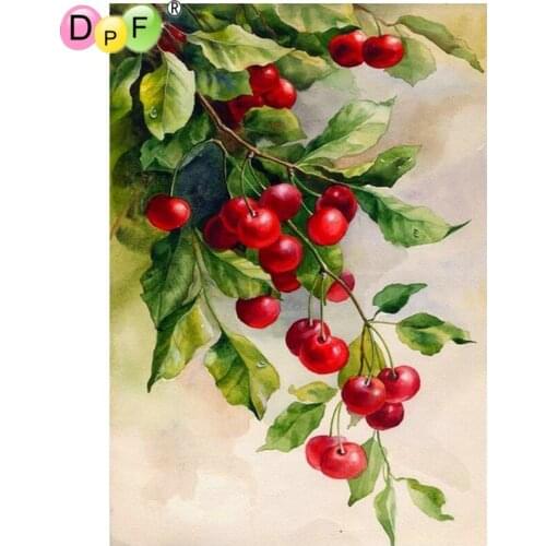 DPF DIY Red jujube 5D full square crafts home decor wall painting 3D diamond painting cross stitch diamond embroidery mosaic kit